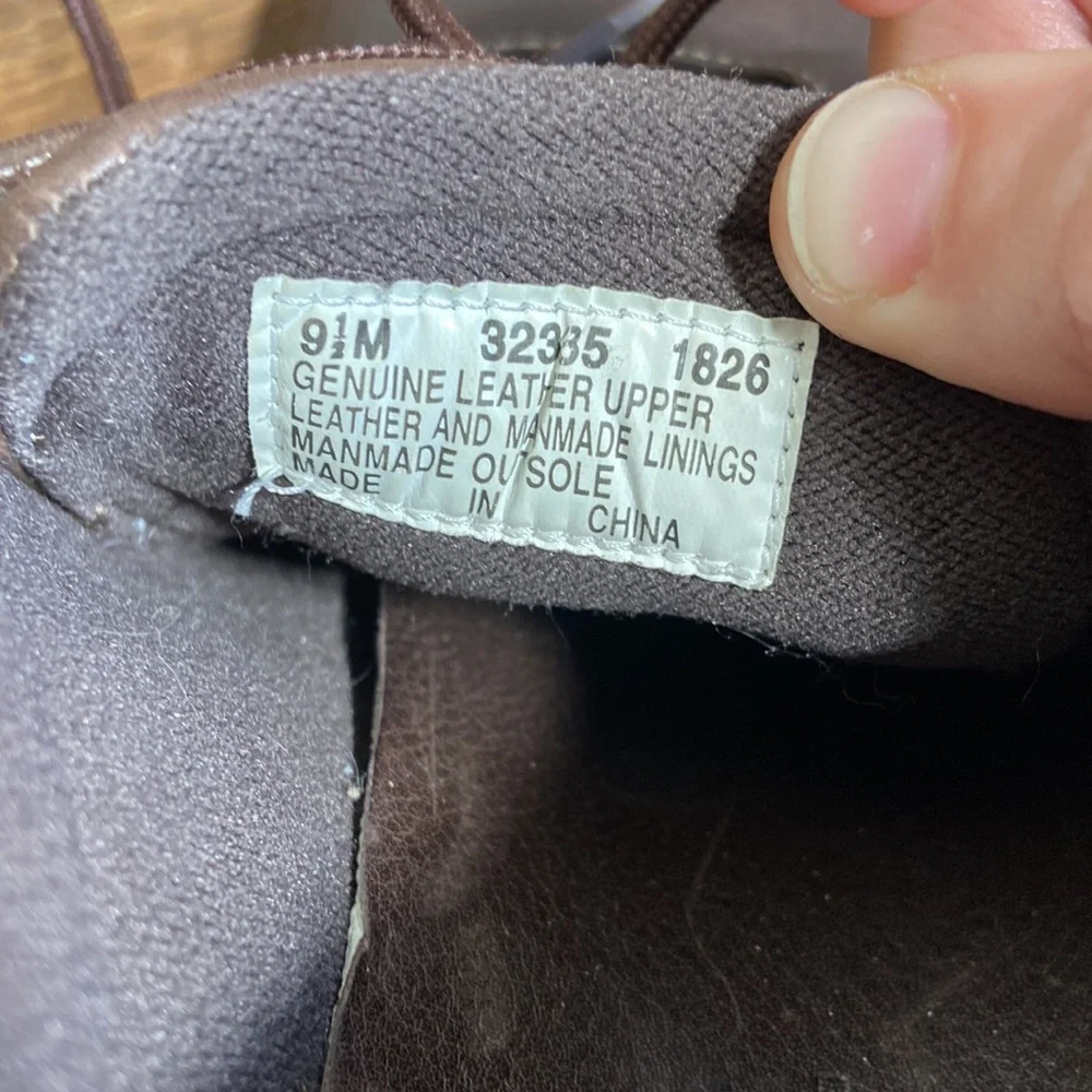 Timberland Brown Leather Oxford Sneakers Size 9.5